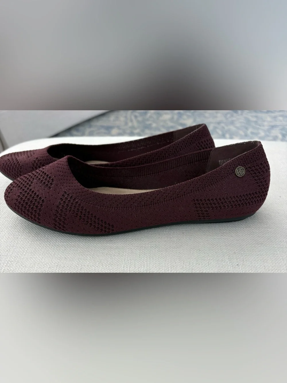 Harborside Nile Burgundy Flats. Size 8. Excellent condition.